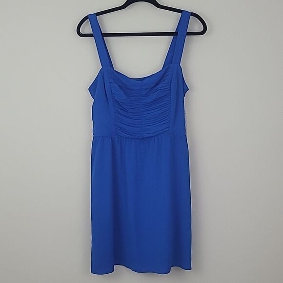 LOVE REIGN Cobalt Blue Sun Dress with Rouched Bust. Size XL - Picture 1 of 10